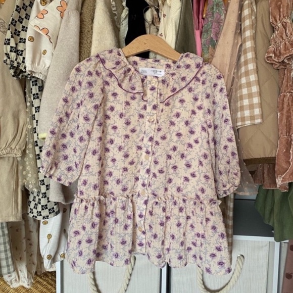 Zara Baby Girl floral ruffle dress - Picture 2 of 4